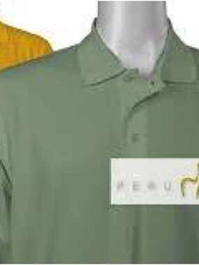 Men's Sage Green Short-Sleeve Polo Shirt